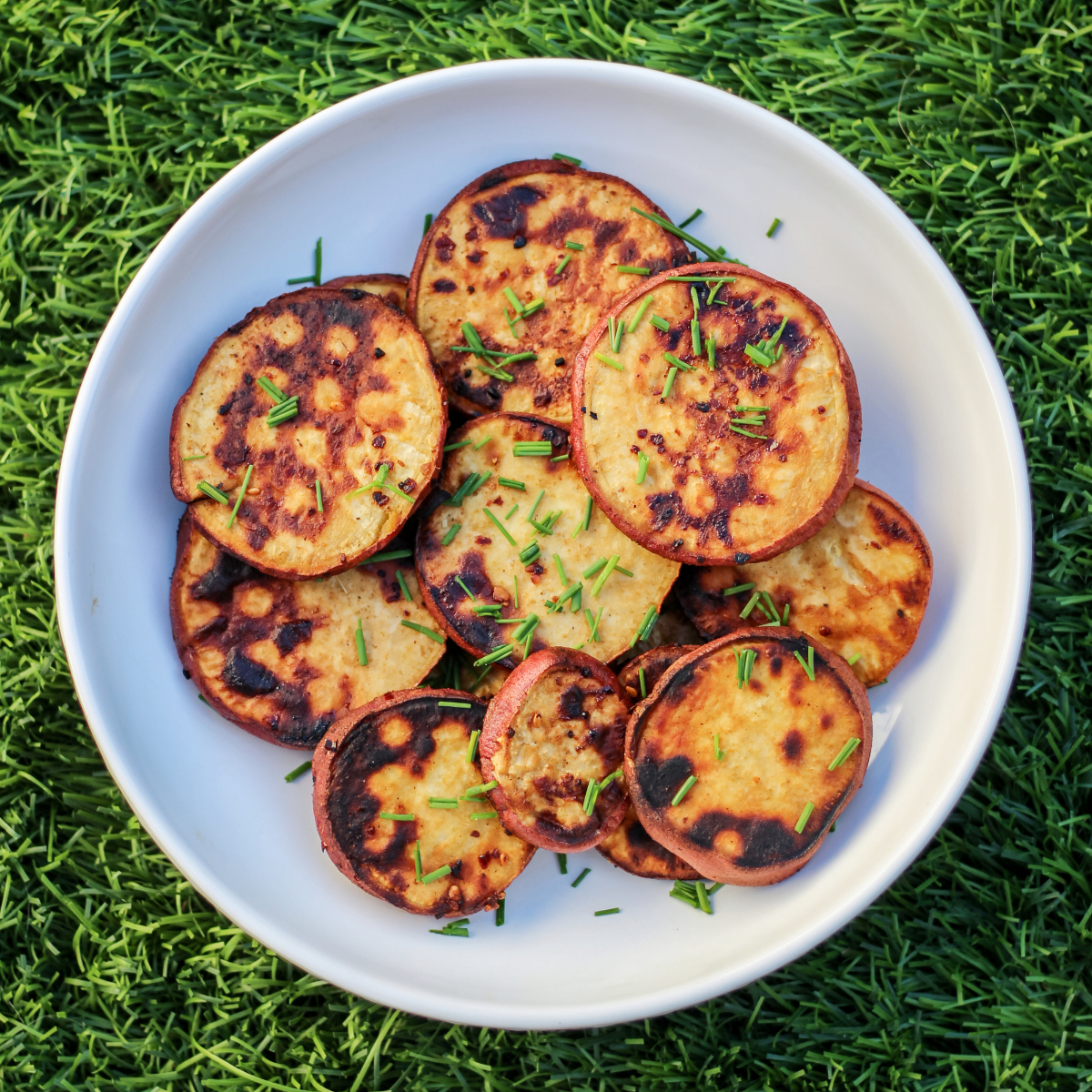 BBQ Japanese Sweet Potatoes