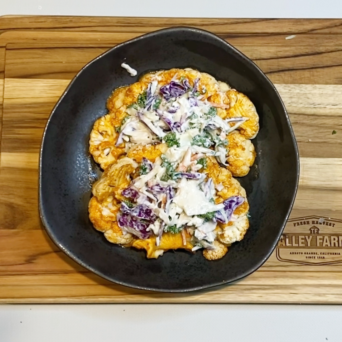 Buffalo Cauliflower Steaks