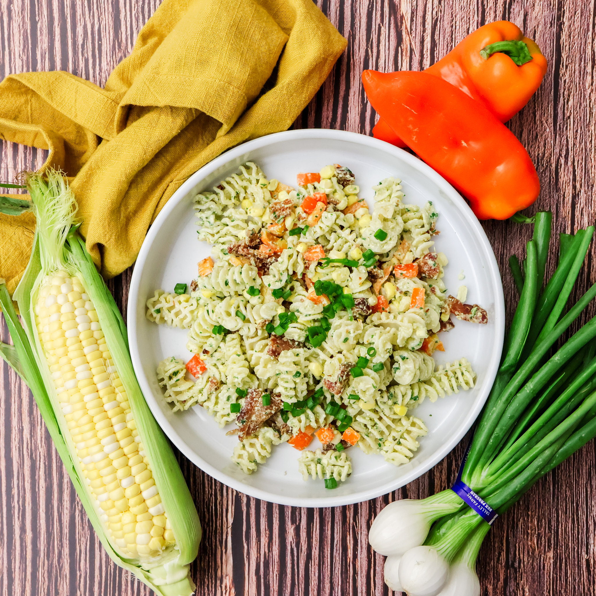 Corn and Bacon Pasta Salad