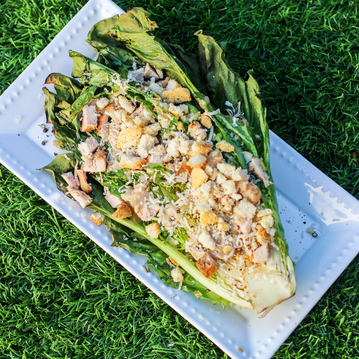 Grilled Romaine Caesar Salad