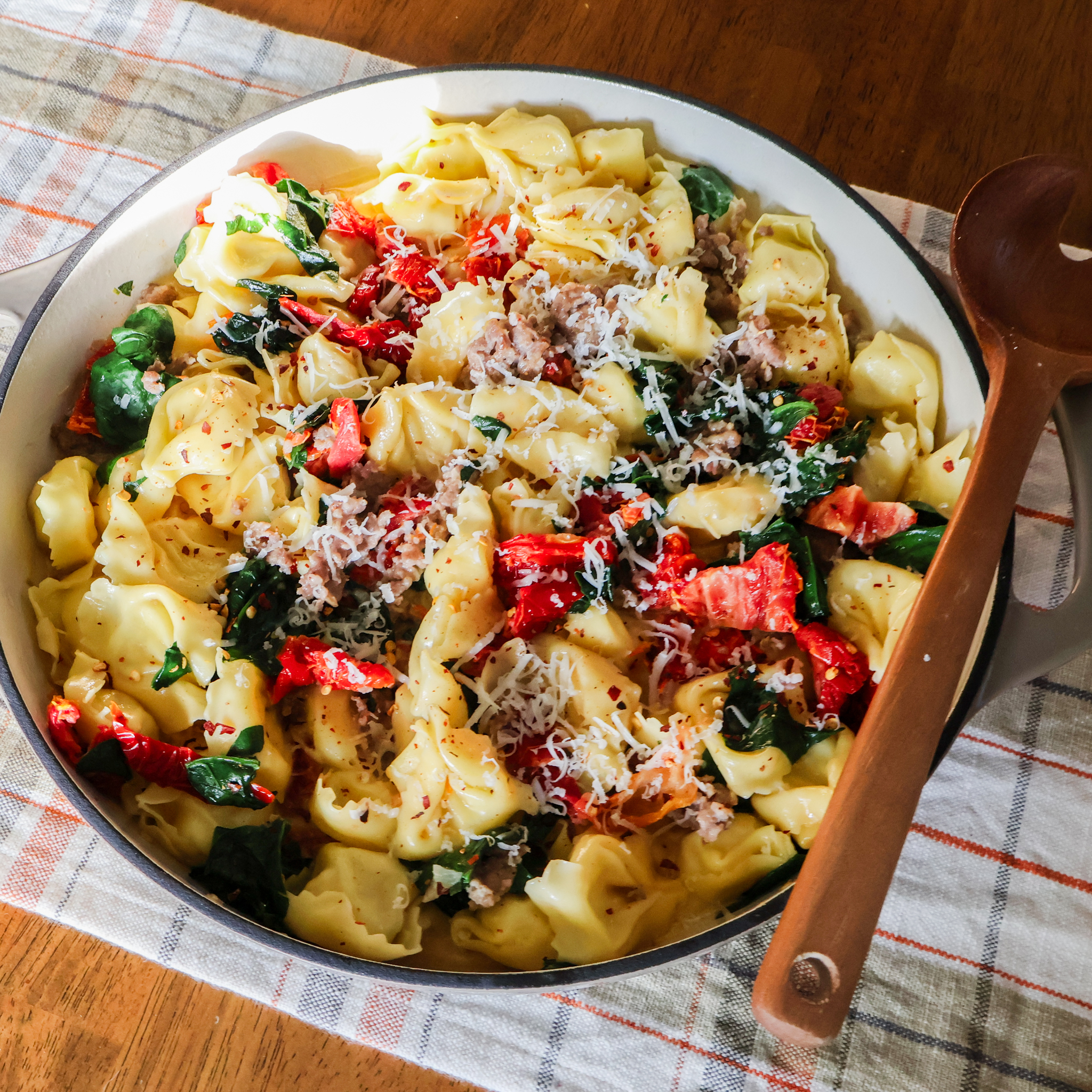 One Pan Tortellini