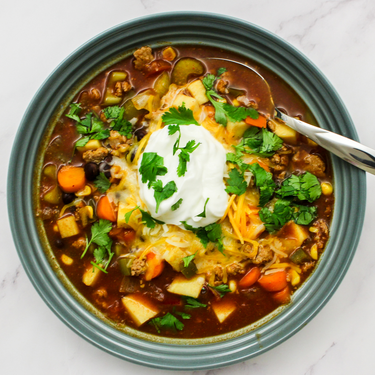 Sweet Potato Turkey Chili