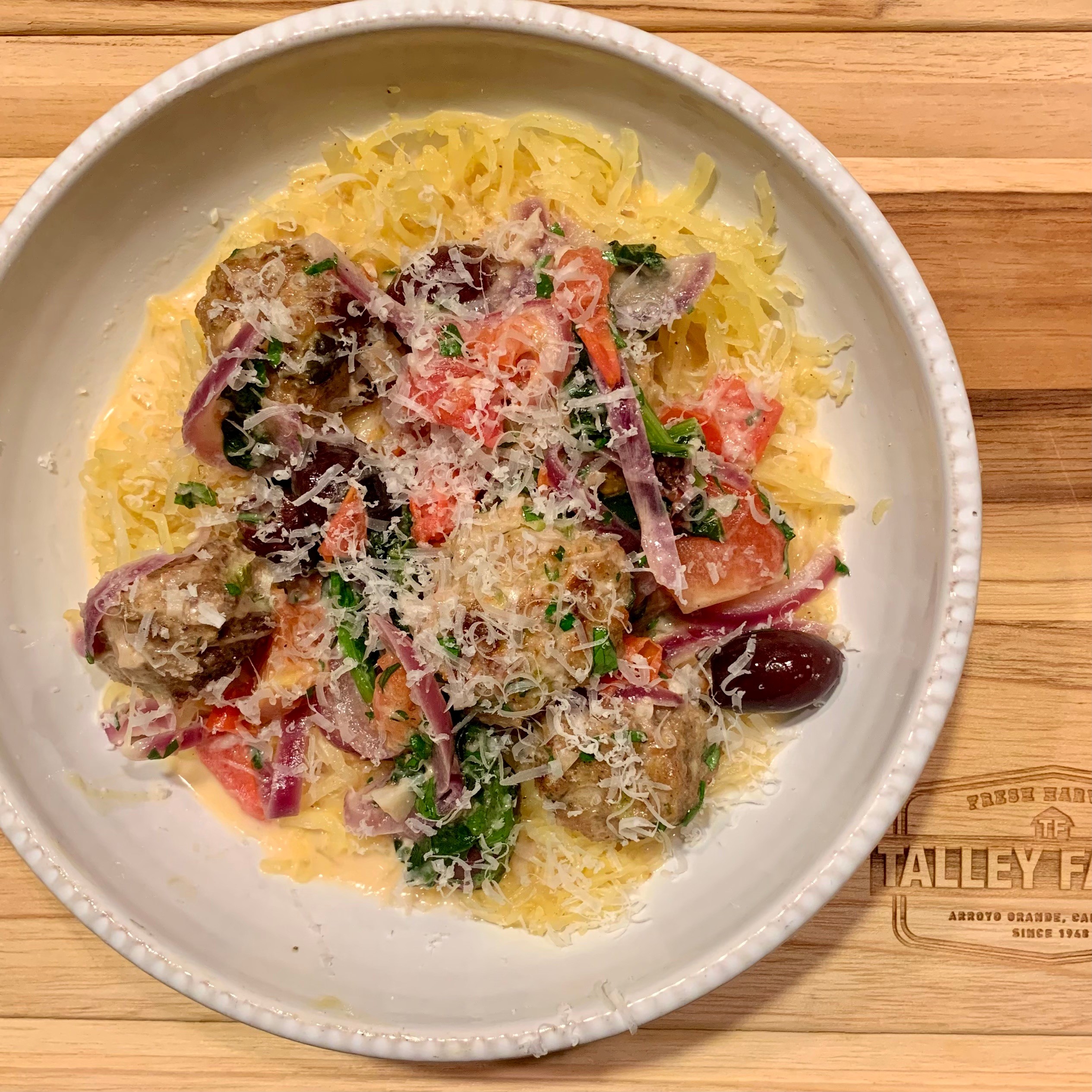 Spaghetti Squash Florentine