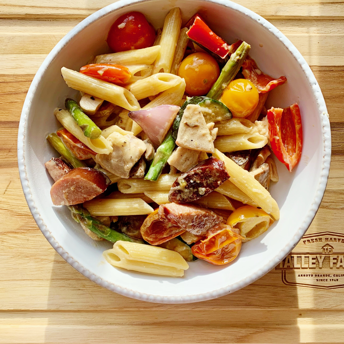 Chicken Sausage Penne Alfredo