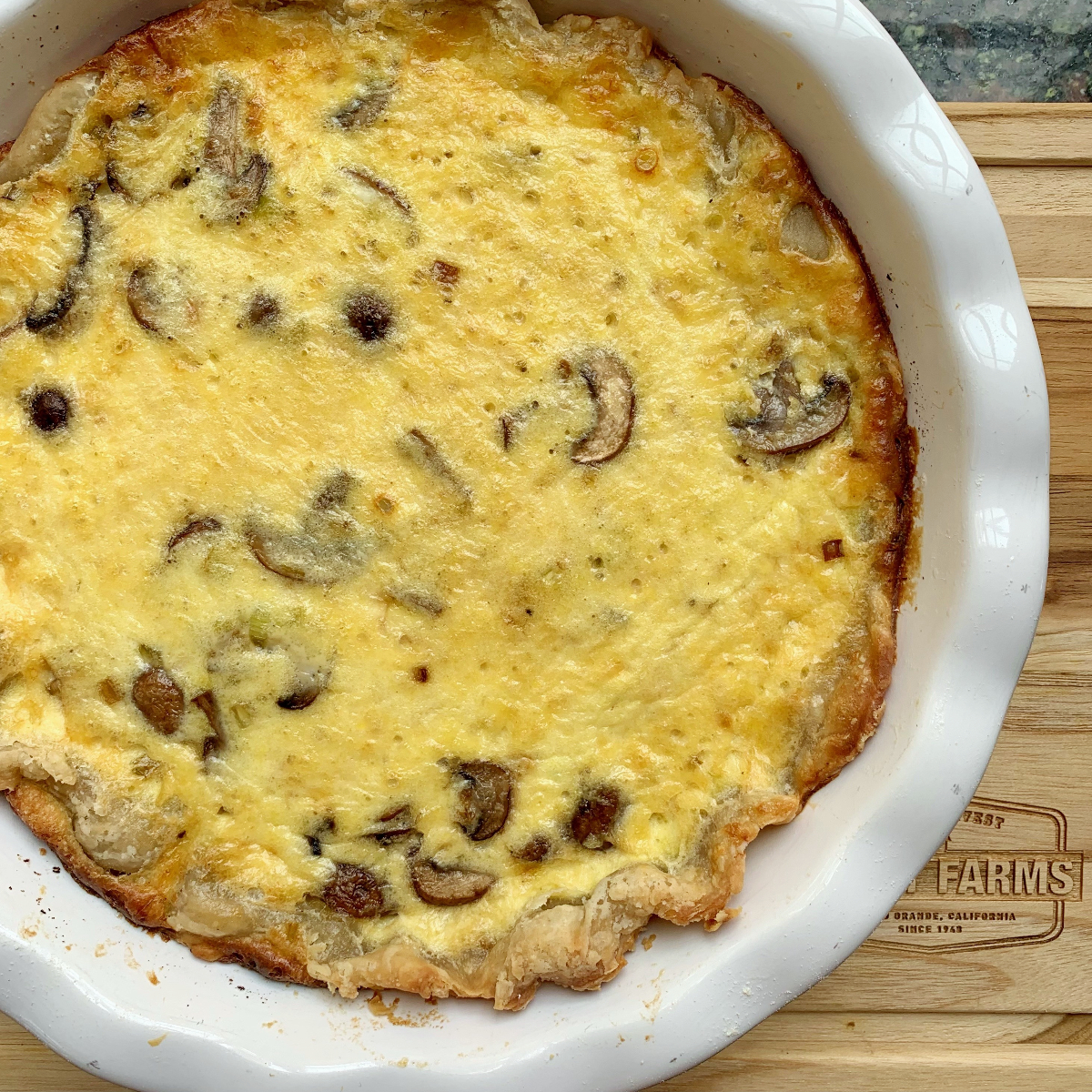 Leek and Mushroom Quiche