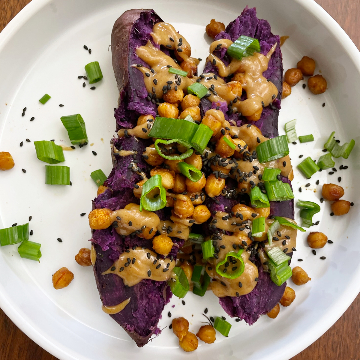 Roasted Purple Sweet Potato